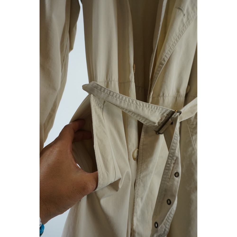 Hennes Collection Lightweight Trench Coat Classic Double Breasted Belted Tan 44 - Picture 4 of 6